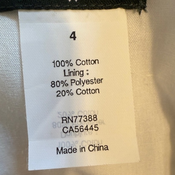 J. Crew Dress Strapless  Floral  White and Blue Cotton Dress with Pockets   4 - Picture 13 of 13